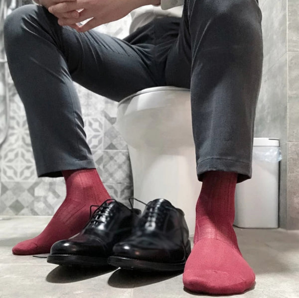 BV Red Sheer Socks - Ben Valiant Shop