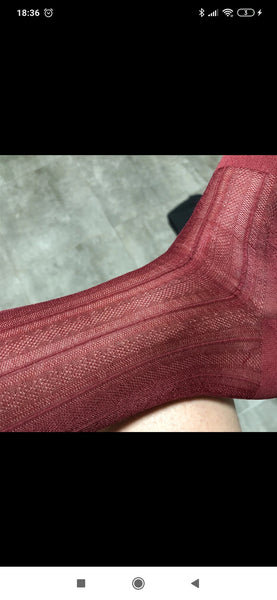 BV Red Sheer Socks - Ben Valiant Shop