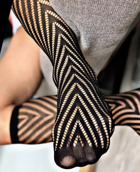 BV Snake Sheer Socks