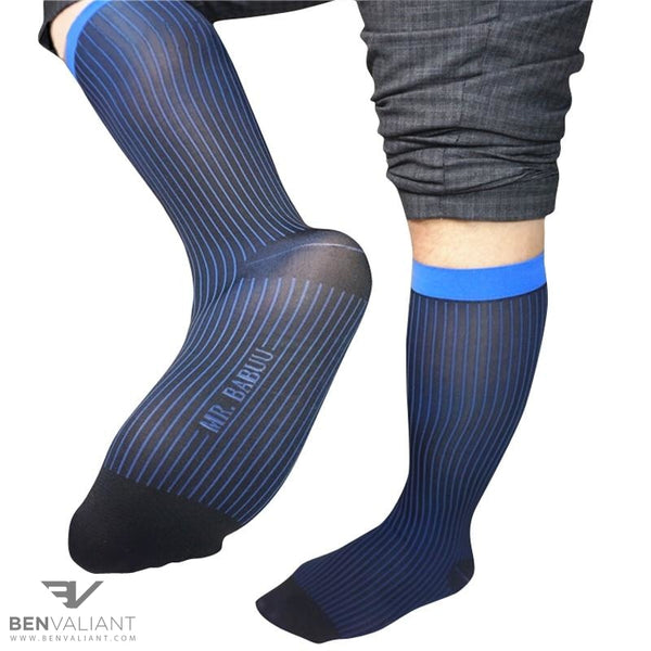 BV Business Striped Sheer Socks - Ben Valiant Shop