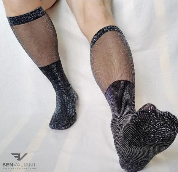 BV Glitter Male OTC Socks - Ben Valiant Shop