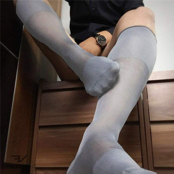 BV Grey Tube Socks - Ben Valiant Shop