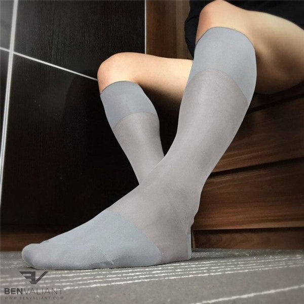 BV Grey Tube Socks - Ben Valiant Shop