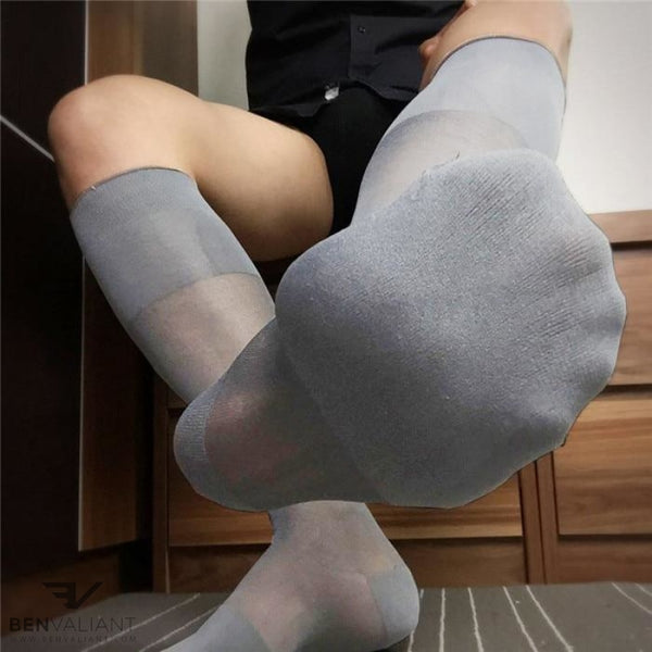 BV Grey Tube Socks - Ben Valiant Shop