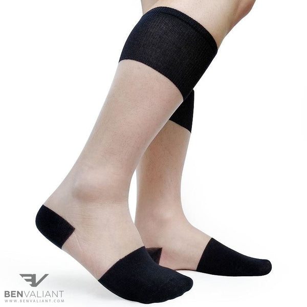 BV White Thin Socks - Ben Valiant Shop