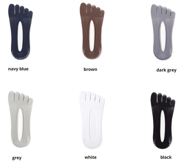 BV Five Toe No-Show Socks
