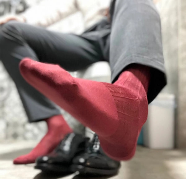 BV Red Sheer Socks - Ben Valiant Shop