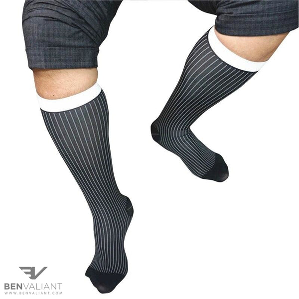BV Business Striped Sheer Socks - Ben Valiant Shop