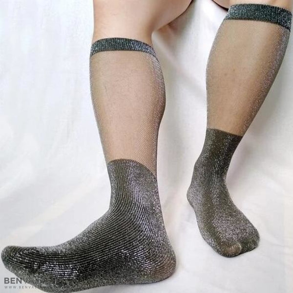 BV Glitter Male OTC Socks - Ben Valiant Shop