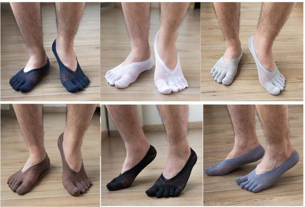 BV Five Toe No-Show Socks